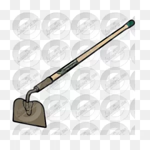 Hoe Picture For Classroom / Therapy Use - Great Hoe Clipart