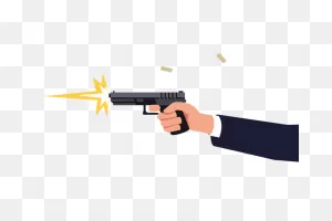 Holding Gun