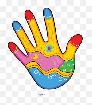 Holidays Finger Hand Line For Holi - Holi Clipart Holidays Clip Art