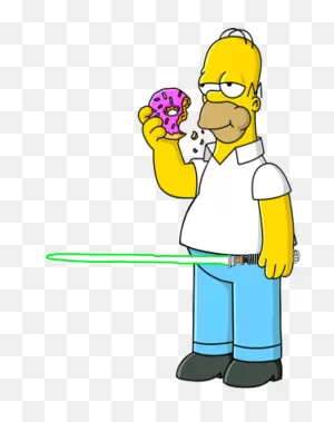 Homer Simpson With A Lightsaber By Optimusbroderick83 On 