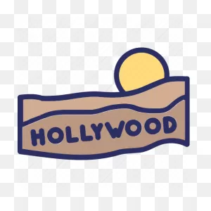 California, Hollywood Sign, Los Angeles, Mount Lee Icon - Download ClipartFlare.com 