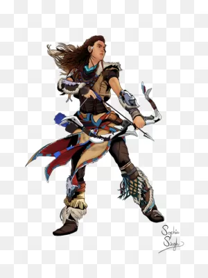 Pure Of Heart, Dumb Of Ass — Aloy From Horizon Zero Dawn! :) I Had ClipartFlare.com 