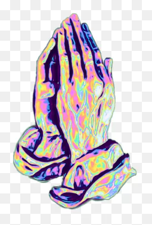 Hands Prayer Hand Praying Hologram Holographic Holo Clipart ClipartFlare.com 