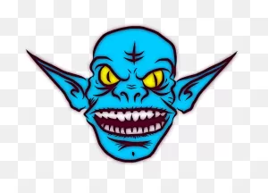 Horror Clipart Halloween Monster - Goblin Face Png - (960X693) Png ClipartFlare.com 