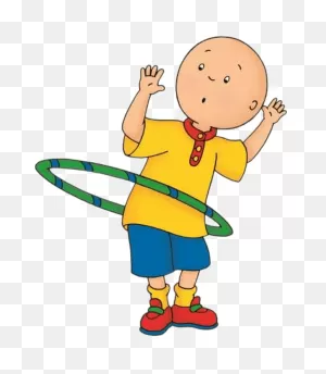Caillou Playing With The Hula Hoop Transparent Png - Stickpng