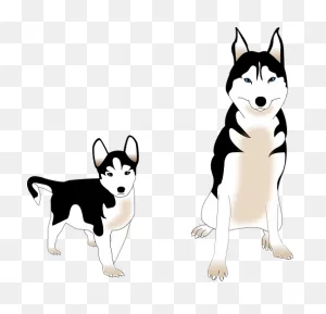 10  Free Siberian Husky & Dachshund Vectors