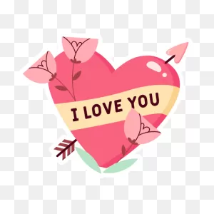 I Love You Stickers - Free Valentines Day Stickers