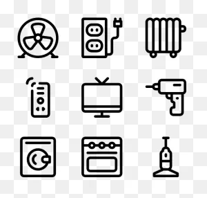 Electrical Appliances Icon Packs Svg Psd - Iconos Software Clipart ClipartFlare.com 