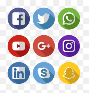 Media Icons Facebook Twitter - Iconos Redes Sociales Png Clipart ClipartFlare.com 