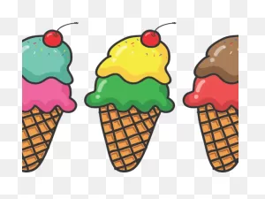 Cartoon Clipart Ice Cream - Ice Cream Sundae Free Clip Art - Png ClipartFlare.com 