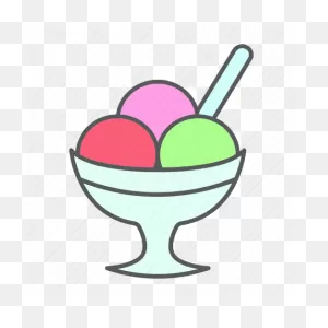 Cream, Dessert, Sorbet, Scoop, Bowl, Ice, Sweet Icon - Download On ClipartFlare.com 