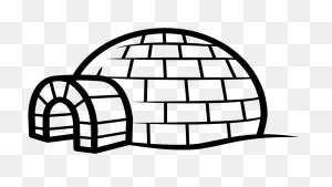 Igloo Png - Igloo Coloring Clipart - Full Size Clipart (#5244575 ClipartFlare.com 