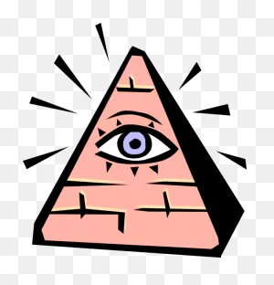 Vector Illustration Of Eye Of Providence All Seeing - Cute ClipartFlare.com 