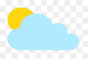 Sun Behind Cloud Emoji Clipart - Imagem De Nuvem Com Sol Em Png ClipartFlare.com 