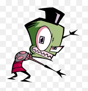 Art Zimdisguisecoverup - Invader Zim Zim Png Clipart - Full Size ClipartFlare.com 