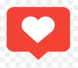 Love Red Heart Instagram Like Icon Graphic Transparent - Portable ClipartFlare.com 