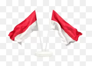 Illustration Of Flag Of Monaco - Waving Indonesia Flag Png ClipartFlare.com 