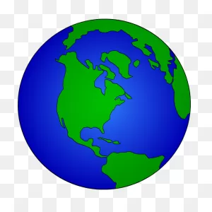 Blue And Green Globe | Free Svg