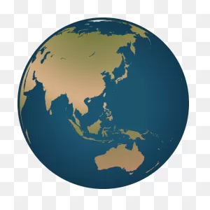 Globe With India Png - ClipartFlare