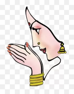 Namaste - Indian Wedding Clipart Png - (333X417) Png Clipart Download
