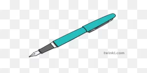Fountain Pen Ink Nib Writing Ks1 1 Illustration - Twinkl