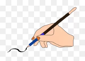 Pen Ink Hand - Free Vector Graphic On ClipartFlare