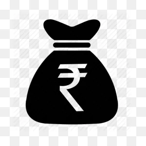 Indian Money Clipart - Coin, Money, Black, Transparent Clip Art