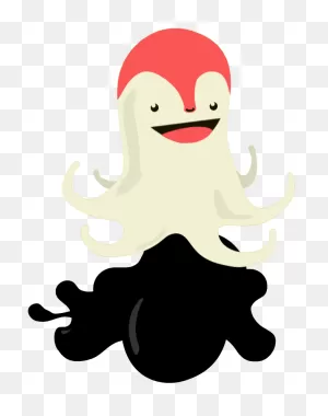 Fruit Water Splash Clipart Monster - Octopus Ink Cartoon - Png ClipartFlare.com 