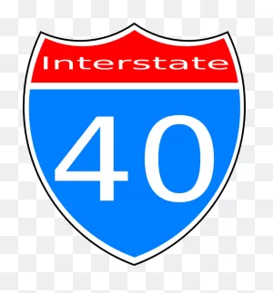 Interstate 40 Sign Collectibles Signs Transportation