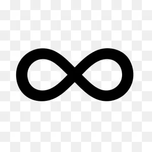 Infinity Symbol Silhouette | Free PNG-WebP