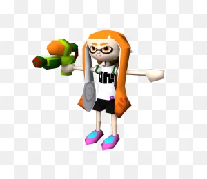 Custom / Edited - Splatoon Customs - Inkling Girl (Super Smash ClipartFlare.com 