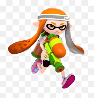 Inkling Girl Png Jpg Freeuse Stock - Splatoon 2 Orange Inkling ClipartFlare.com 