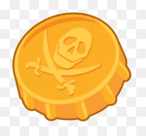 Coin Clipart Gold Doubloon - Gold Pirate Coin Png Transparent Png ClipartFlare.com 