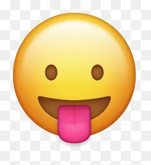 Apple Emojis Clipart PNG-WebP Transparent Download New Emoji - Tongue ClipartFlare.com 
