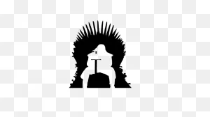 Game Of Thrones Silhouette Iron Throne Eddard Stark - Throne Png ClipartFlare.com 