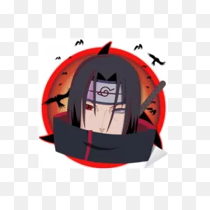 Itachi Uchicha Character Illustration Sticker • Pixers® - We Live To Change