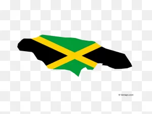 Flag Map Of Jamaica | Free Vector Maps | Jamaica Map, Map Vector, Map