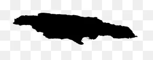 Jamaica Clipart Island - Black And White Jamaican Flag - Png ClipartFlare.com 