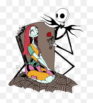 Jack And Sally Nightmare Before Christmas Clipart - ClipartFlare