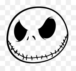 Pegatina Jack Skellington - Jack Nightmare Before Christmas Face ClipartFlare.com 