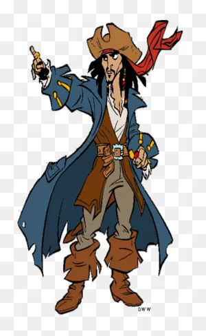 Captain Jack Sparrow Clipart - ClipartFlare