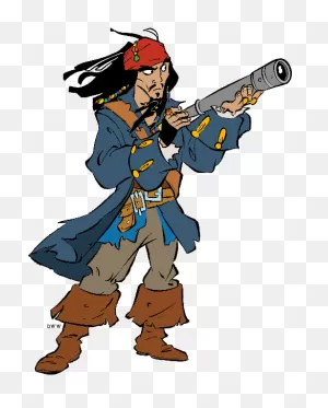Set Of Cartoon Pirates - Jack Sparrow Clip Art - (489X619) Png ClipartFlare.com 
