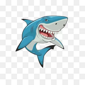 Printed Vinyl Shark Smiling Jaws | ClipartFlare
