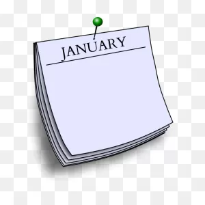 Monthly Note - January | Free PNG-WebP