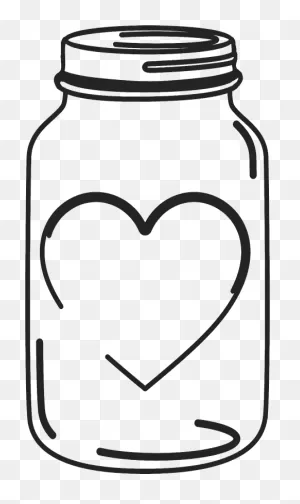 Mason Jar Stamp With Heart | Mason Jar Stamps | Wedding Stamps ClipartFlare.com 