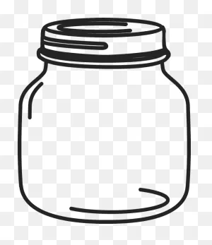 Petite Mason Jar Rubber Stamp