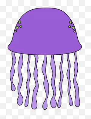 Purple Jellyfish Clip Art - Purple Jellyfish Image
