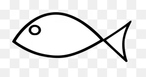 Fish Animal Jesus Simple Fish Fish Fish Fi - Easy Fish Coloring ClipartFlare.com 