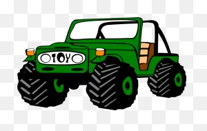 Jeep Green Vehicle - Free Vector Graphic On ClipartFlare