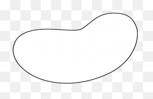 Black And White Jelly Bean Clip Art - Black And White Jelly Bean Image